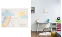 Stupell Industries How Much I Love You Rainbow Clouds and Sun on Planks Wall Plaque Art Collection by Daphne Polselli